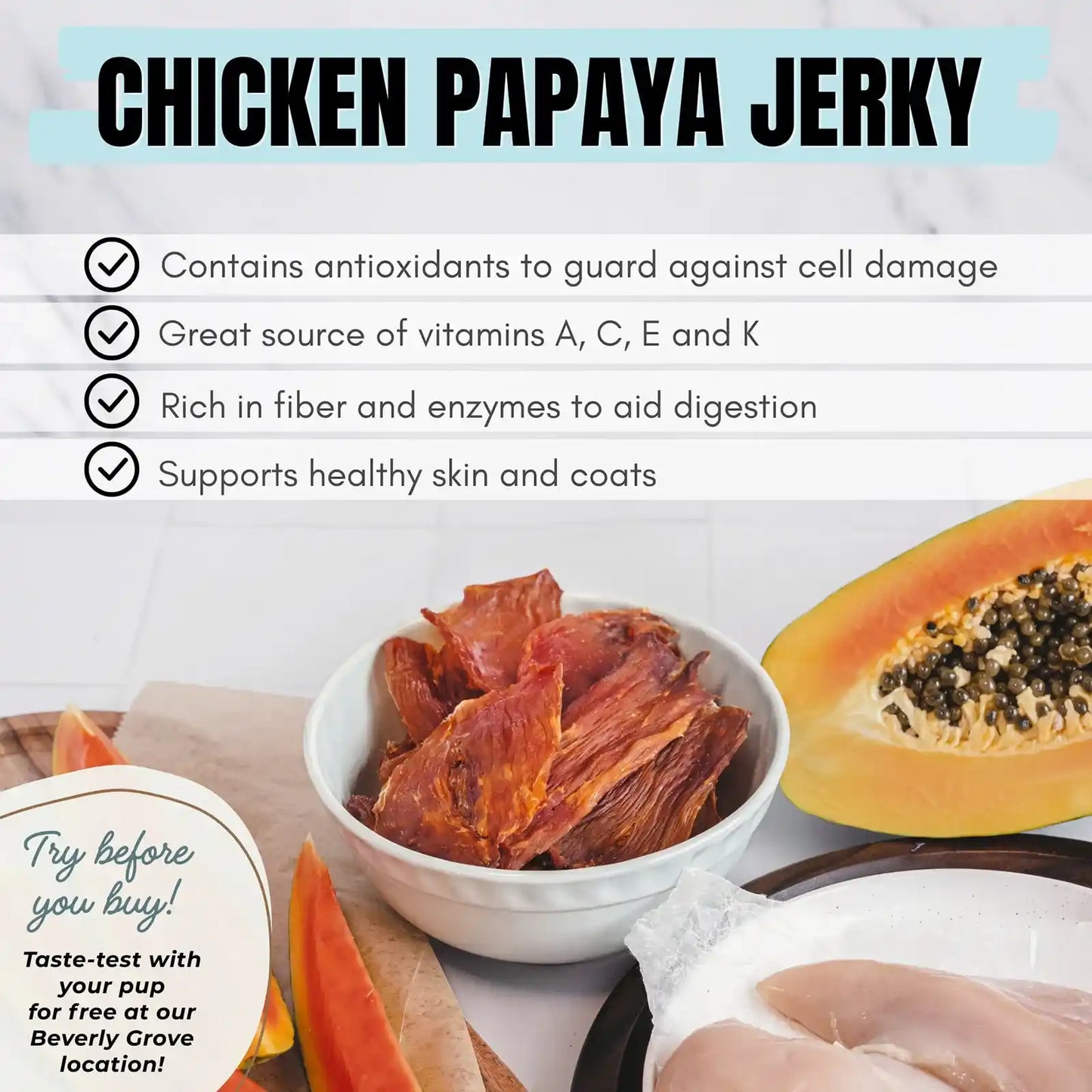 Chicken Papaya Jerky