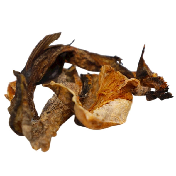 Dried meat on a white background