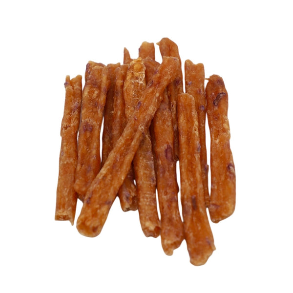 Dog chew sticks on a white background