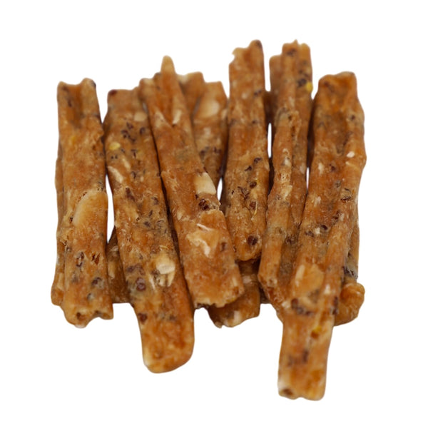 Dog treats on a white background