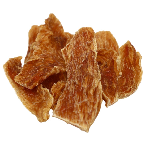 Dried meat on a white background